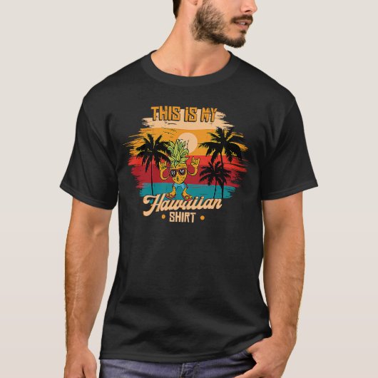 Hawaii Pineapple Hawaiian  Tropical T-Shirt (Vorderseite)