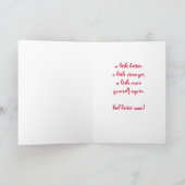 Hawaii Pink Cyclamen Blume, gut machen Karte (Innenseite)