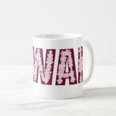 Hawaii Pink lei Blume Kaffee Tasse (VorderseiteRechts)