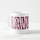 Hawaii Pink lei Blume Kaffee Tasse (Vorderseite Links)