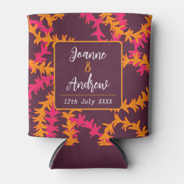 Hawaii Pink Orange Beach Wedding Gefallen Dosenkühler