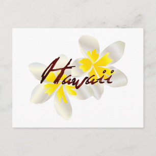 Hawaii Plumeria Blume Postkarte