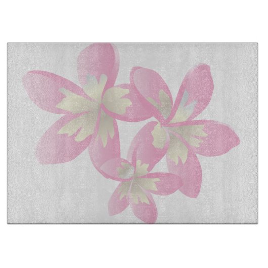 Hawaii Plumeria Blume Schneidebrett (Vorderseite)