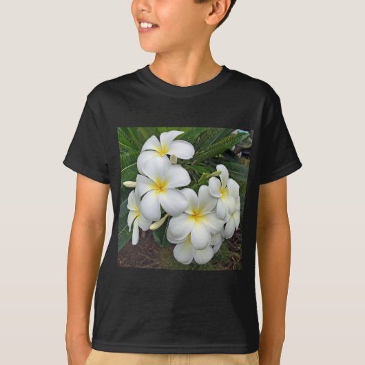 Hawaii Plumeria Blume T-Shirt (Vorderseite)