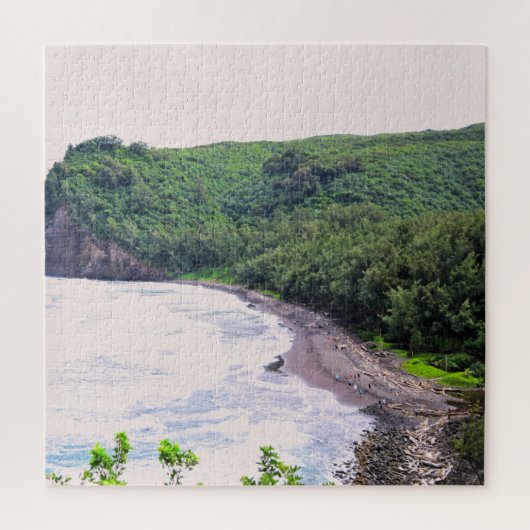 Hawaii - Pololu Beach - 20x20 676 Stk. Puzzle (Vertikal)