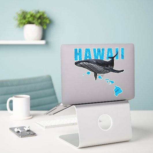 HAWAII-POLYNESISCHE DREIGEL HUMPBACK HAWAII-INSELN AUFKLEBER (Laptop auf Schreibtisch)