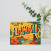 Hawaii Postcard Postkarte (Stehend Vorderseite)