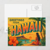 Hawaii Postcard Postkarte (Vorne/Hinten)