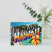 Hawaii Postcard Postkarte (Stehend Vorderseite)