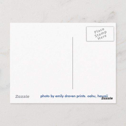 Hawaii Postcard Postkarte (Rückseite)