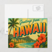 Hawaii Postcard Postkarte (Vorne/Hinten)