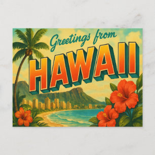Hawaii Postcard Postkarte