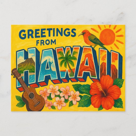 Hawaii Postcard Postkarte (Vorderseite)