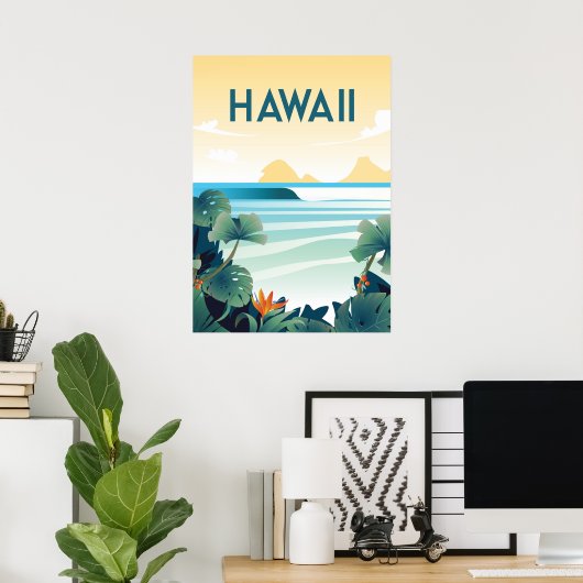 Hawaii Poster, Hawaii Wall Art Poster (Heimbüro)