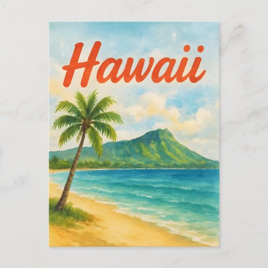 Hawaii Postkarte (Vorderseite)