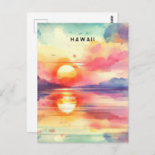 Hawaii Postkarte (Vorne/Hinten)