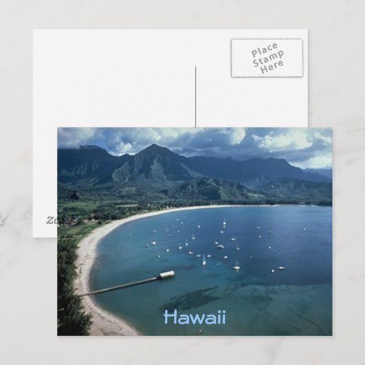 Hawaii Postkarte (Vorne/Hinten)