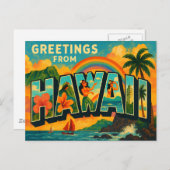 HAWAII Postkarte (Vorne/Hinten)
