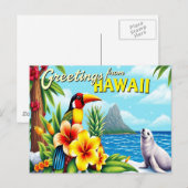 HAWAII Postkarte (Vorne/Hinten)