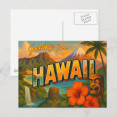 HAWAII Postkarte (Vorne/Hinten)