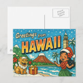 HAWAII Postkarte (Vorne/Hinten)