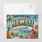 HAWAII Postkarte (Vorne/Hinten)