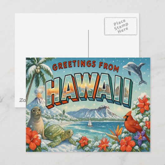 HAWAII Postkarte (Vorne/Hinten)