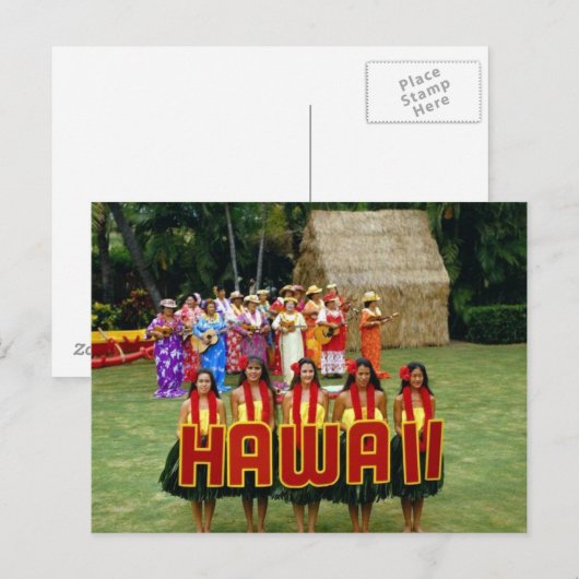Hawaii Postkarte (Vorne/Hinten)