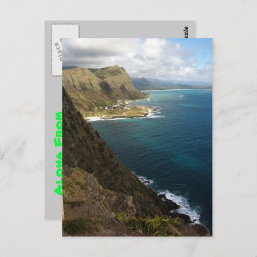 Hawaii Postkarte (Vorne/Hinten)