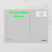 Hawaii Postkarte (Rückseite)