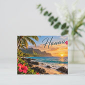 Hawaii postkarte (Stehend Vorderseite)