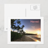 Hawaii Postkarte (Vorne/Hinten)