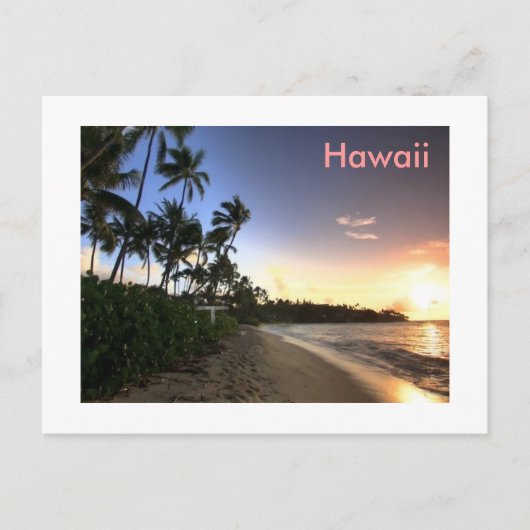 Hawaii Postkarte (Vorderseite)