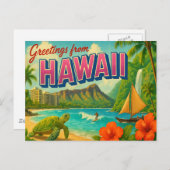 HAWAII Postkarte (Vorne/Hinten)