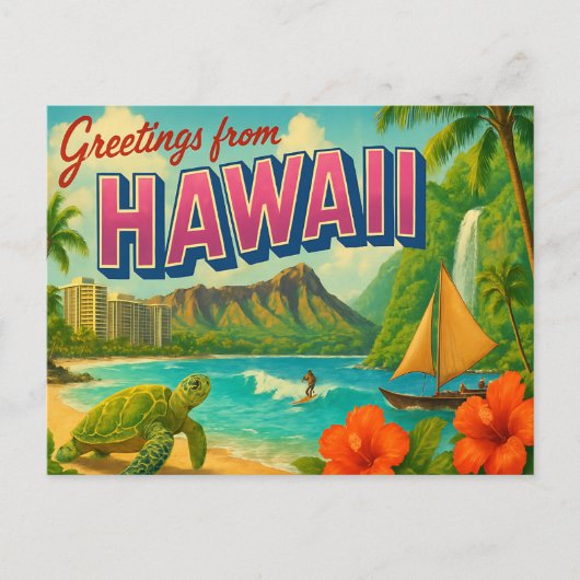 HAWAII Postkarte (Vorderseite)