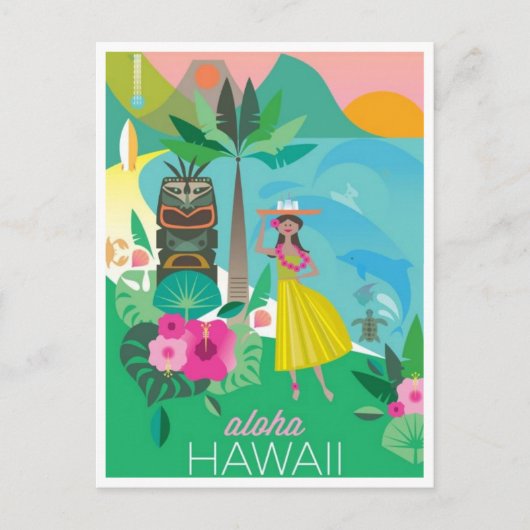 Hawaii Postkarte (Vorderseite)