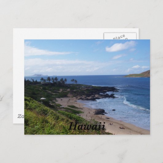 Hawaii Postkarte (Vorne/Hinten)