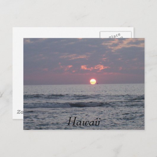 Hawaii Postkarte (Vorne/Hinten)