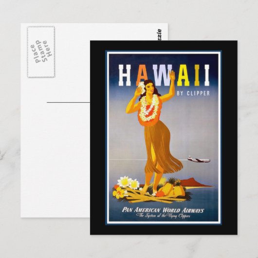 Hawaii Postkarte (Vorne/Hinten)