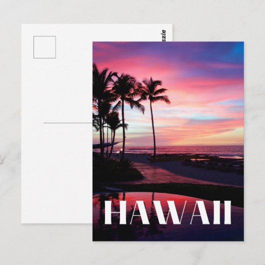 Hawaii Postkarte (Vorne/Hinten)