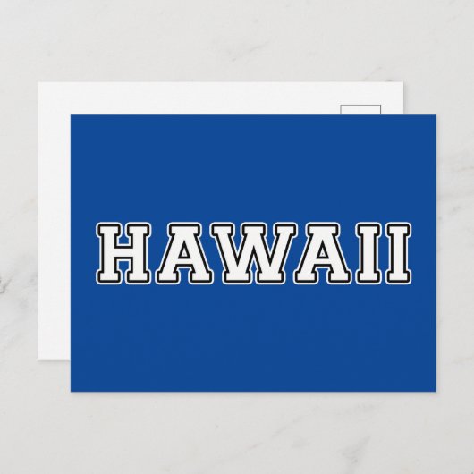 Hawaii Postkarte (Vorne/Hinten)