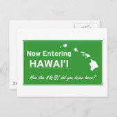 Hawaii Postkarte (Vorne/Hinten)