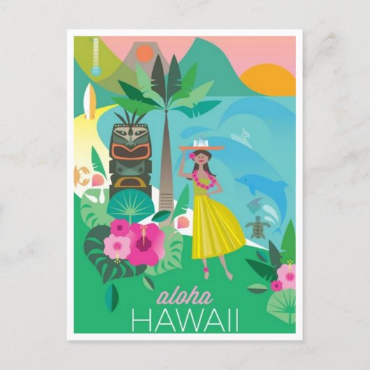 Hawaii-Postkarte Postkarte (Vorderseite)