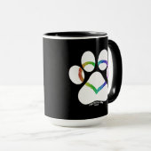 Hawaii Practice Aloha - Kitty Liebe Rainbow Tasse (VorderseiteRechts)