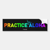 Hawaii Practice Aloha Rainbow Shaka (Hang lose) Autoaufkleber (Vorne)