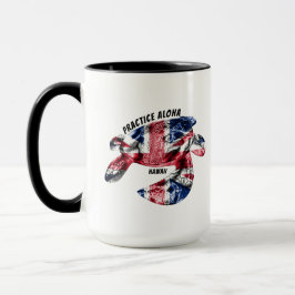 Hawaii Practice Aloha - Tribal Honu HIFlag Tasse