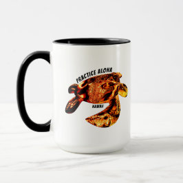 Hawaii Practice Aloha - Tribal Honu Lava Tasse