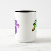 Hawaii Practice Aloha - Tribal Honu Rainbow Tasse (Zentrum)