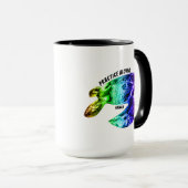 Hawaii Practice Aloha - Tribal Honu Rainbow Tasse (VorderseiteRechts)