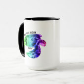 Hawaii Practice Aloha - Tribal Honu Rainbow Tasse (Vorderseite Links)